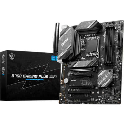 MSI B760 GAMING PLUS WIFI LGA1700 mATX MB 4xDDR5 4xSATA 2xM.2
